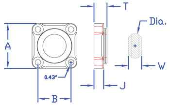 4-bolt Flange